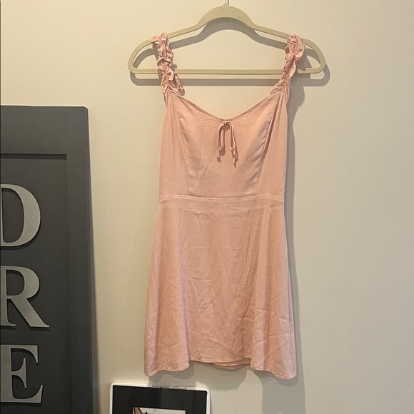 Sunday Best Dresses & Skirts - Sunday Best Blush Pink Ruffle Strap Slip